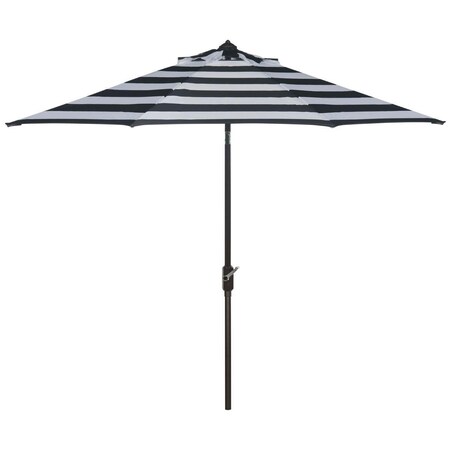 Safavieh 9 ft. Iris Fashion Double Top Umbrella Black & White PAT8204A
